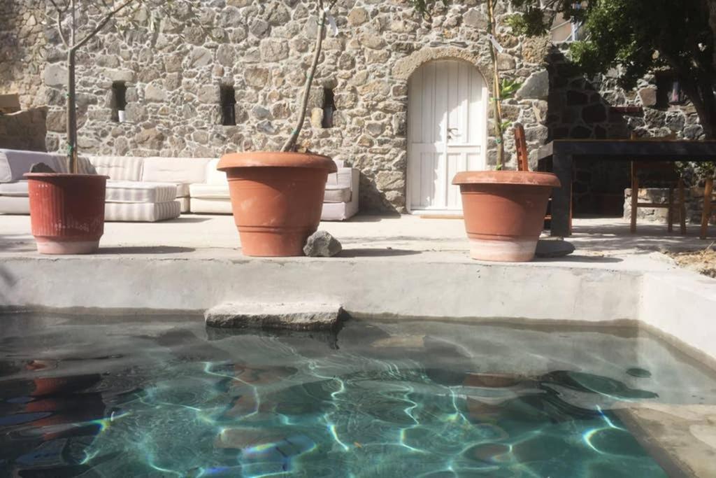 My Old Stone House In A 2 000 Sqm Private Garden With Fab Glamping Tent Mandraki  Exterior photo