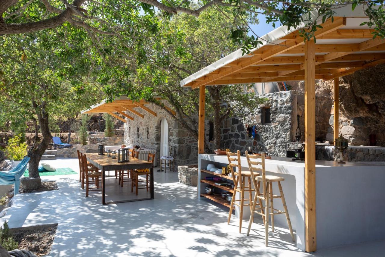 My Old Stone House In A 2 000 Sqm Private Garden With Fab Glamping Tent Mandraki  Exterior photo
